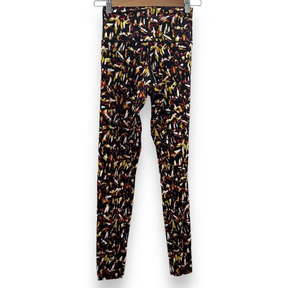 Aerie Offline Goals High Waisted Black Multicolor Abstract Leggings Size S - Picture 5 of 13